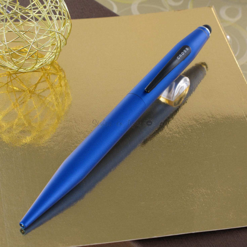 Stylo Bille et Stylet Cross® Tech2 Laque Bleue Métallique