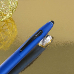 Stylo Bille et Stylet Cross® Tech2 Laque Bleue Métallique