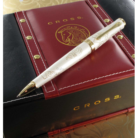 Coffret Stylo Bille Cross® Edition Spéciale "Année du Cheval" Laque Ivoire Impériale