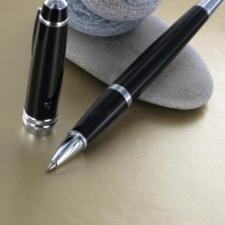 Stylo Roller Cross® Bailey Noir Laqué (convertible en bille)