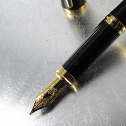 Stylo Plume Cross® Century II Précieux Laque Noire & Or 23 carats