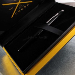Stylo Roller Cross® Century II Précieux Laque Noire & Rhodium