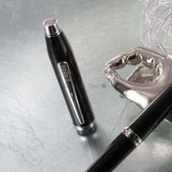 Stylo Roller Cross® Century II Précieux Laque Noire & Rhodium