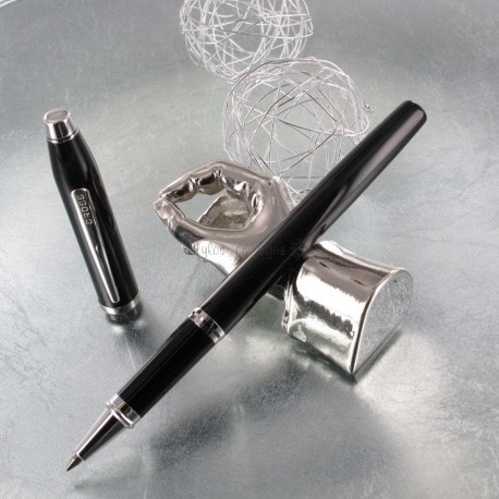 Stylo Roller Cross® Century II Précieux Laque Noire & Rhodium