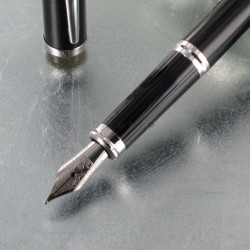 Stylo Plume Cross® Century II Précieux Laque Noire & Rhodium