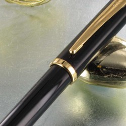 Stylo Bille Cross® Century II Précieux Laque Noir & Or 23 carats