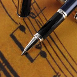 Stylo Roller Cross® Century II Précieux Laque Bleue & Rhodium