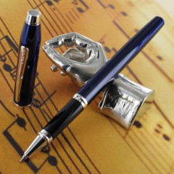 Stylo Roller Cross® Century II Précieux Laque Bleue & Rhodium