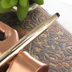 Stylo Bille Cross Classic Century Précieux Double Or Rose 14 Carats