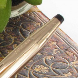 Stylo Bille Cross Classic Century Précieux Double Or Rose 14 Carats