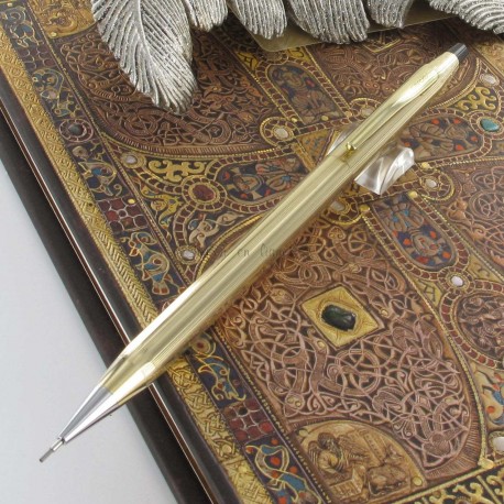 Stylo Portemine 0,5 mm Cross Classic Century Précieux Ton Or Jaune 10 Carats