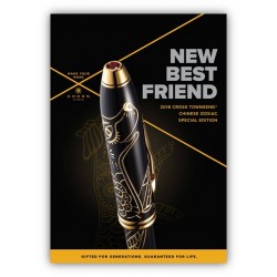 Stylo Plume Cross® "Année du Chien" Laqué Noir & Or