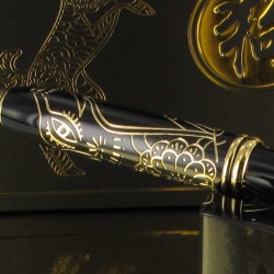 Stylo Plume Cross® "Année du Chien" Laqué Noir & Or