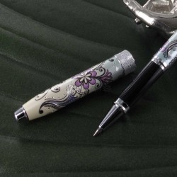 Stylo Roller Cross® Botanica Vert "Orchidée"
