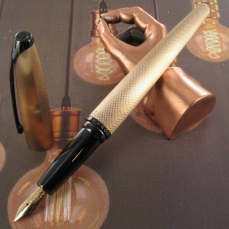 Stylo Plume Cross® Ton Or Rose Guilloché