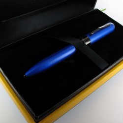 Coffret Stylo Bille Cross® "Peerless TRACKR" Bleu Quartz