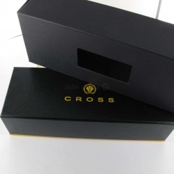 Stylo Plume Fine Cross® Noir Mat Guilloché