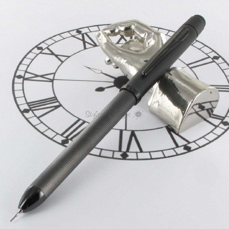 Stylo Multifonctions Cross® "Tech3+" Noir Mat Guilloché