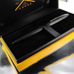 Stylo Plume Moyenne Cross® Townsend Noir Mat / PVD