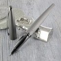 Stylo Roller Cross® ATX Titane Sablé Guilloché