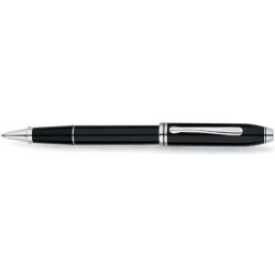 Stylo Roller Cross® (convertible en Bille) Townsend® Laque Noire/Plaqué Rhodium