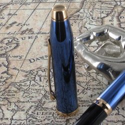 Stylo Plume Moyenne Cross® Century II Bleu Cobalt Translucide
