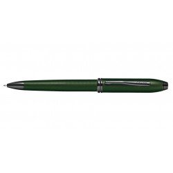 Stylo Bille Cross® Townsend Vert Mat PVD Pointe de diamant