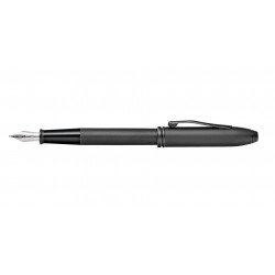 Stylo Plume Moyenne Cross® Townsend Noir Mat PVD Pointe de Diamant