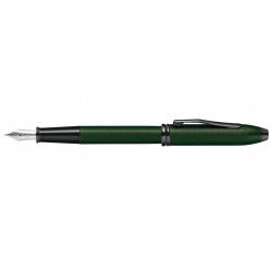 Stylo Plume Fine Cross® Townsend Vert Mat PVD Pointe de Diamant