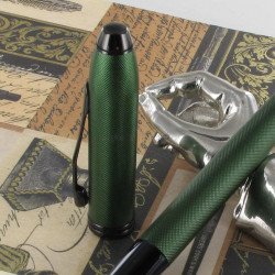 Stylo Roller Cross Townsend Vert Mat PVD Pointe de Diamant