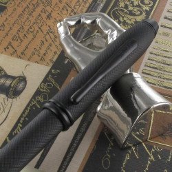 Stylo Bille Cross® Townsend Noir Mat PVD Pointe de diamant