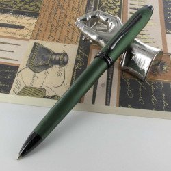 Stylo Bille Cross® Townsend Vert Mat PVD Pointe de diamant