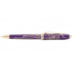 Stylo Bille Cross® Townsend "Année du Buffle" Laqué Prune & Or 23 cts