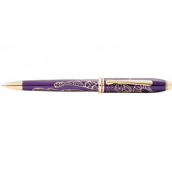 Stylo Bille Cross® Townsend "Année du Buffle" Laqué Prune & Or 23 cts