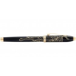 Stylo Plume Moyenne Cross® Townsend "Année du Buffle" Laqué Noir & Or 23 cts