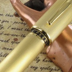 Stylo Roller Cross® "Peerless Edition Spéciale 125" Plaqué Or 23 Cts