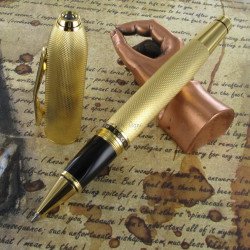 Stylo Roller Cross® "Peerless Edition Spéciale 125" Plaqué Or 23 Cts