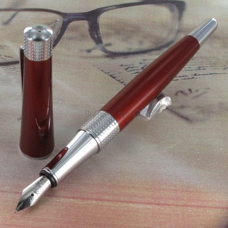 Stylo Plume Cross® "Beverly" Rouge Translucide (Plume moyenne)