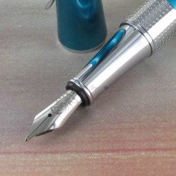 Stylo Plume Cross® "Beverly" Turquoise Translucide (Plume moyenne)
