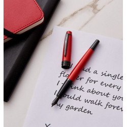 Stylo Plume Cross® "Bailey" Rouge Mat (Plume moyenne)