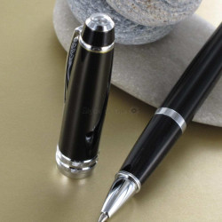 Stylo Roller Cross® "Bailey" Noir Laqué (convertible en bille)