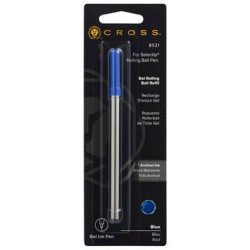 Recharge Cross 8521 bleue 0.7mm pour stylo roller Selectip