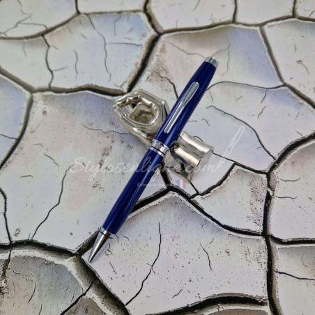 Stylo bille laqué bleu Coventry