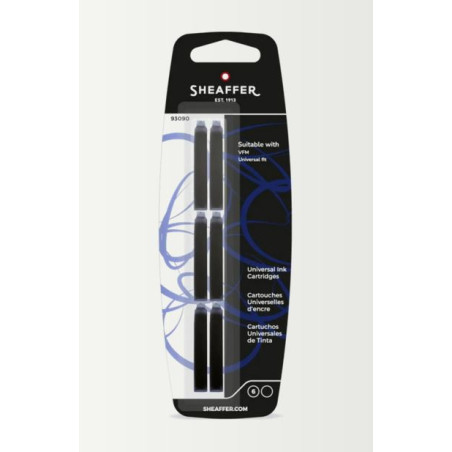 Cartouches Noires QUE POUR STYLO VFM Blister de 6 Sheaffer®