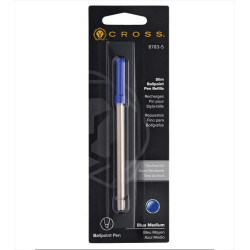 Recharge Cross Slim Stylo Bille Bleu 8783-5 – Détail du blister