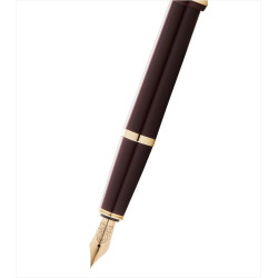 Stylo-plume Cross Bailey Light bordeaux et doré – vue latérale droite