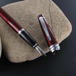 Stylo Plume Cross® Bailey Bordeaux Laqué (Plume moyenne)