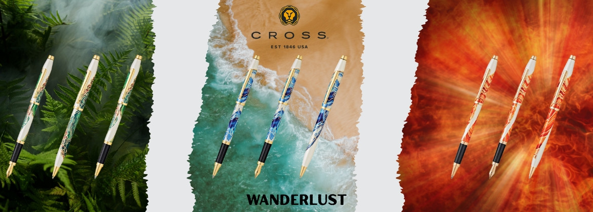 Avec la gamme Wanderlust, CROSS ne vous propose pas seulement un stylo, mais une véritable expérience d’écriture, teintée d’inspiration et de caractère.